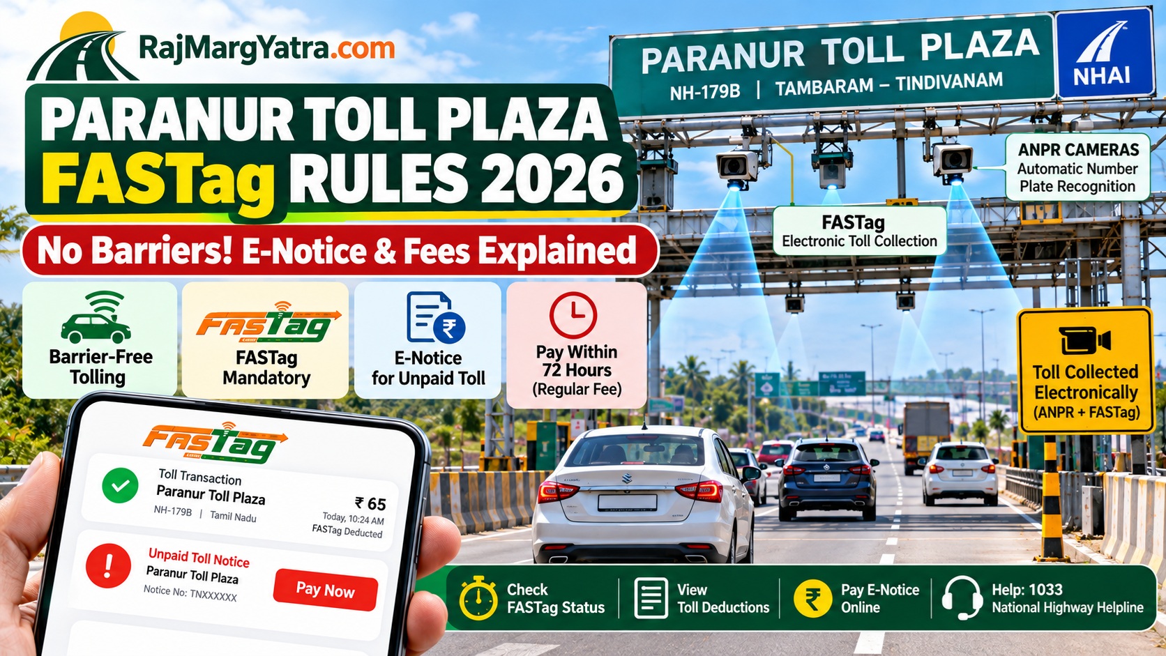 Paranur Toll Plaza FASTag Rules 2026